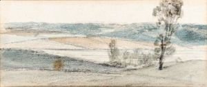 John Constable - View Across A Valley