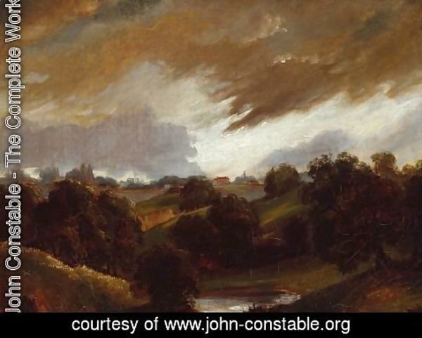 John Constable - Hampstead Stormy Sky