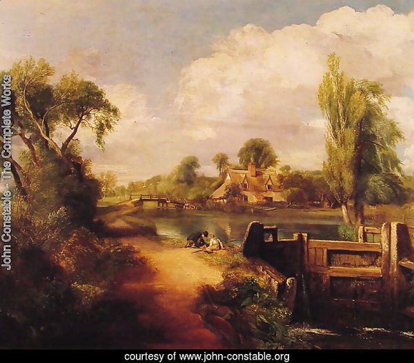 Landscape With Boys Fishing