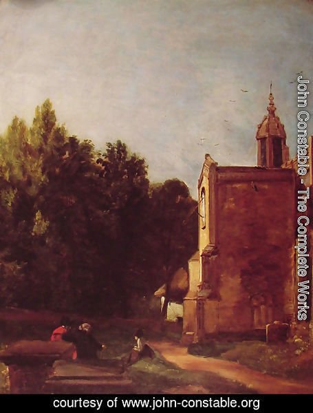 John Constable - A Church Porch
