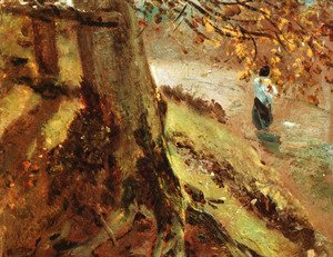 John Constable - Tree Trunks