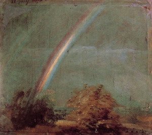 John Constable - Landscape With A Double Rainbow