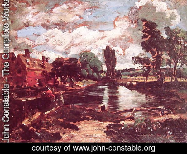 John Constable - Flatford Mill from a Lock on the Stour c. 1811