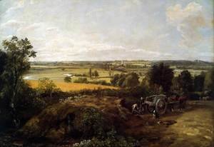 John Constable - The Stour-Valley with the Church of Dedham 1814